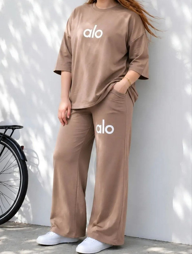 ست زنانه تیشرت شلوار alo
